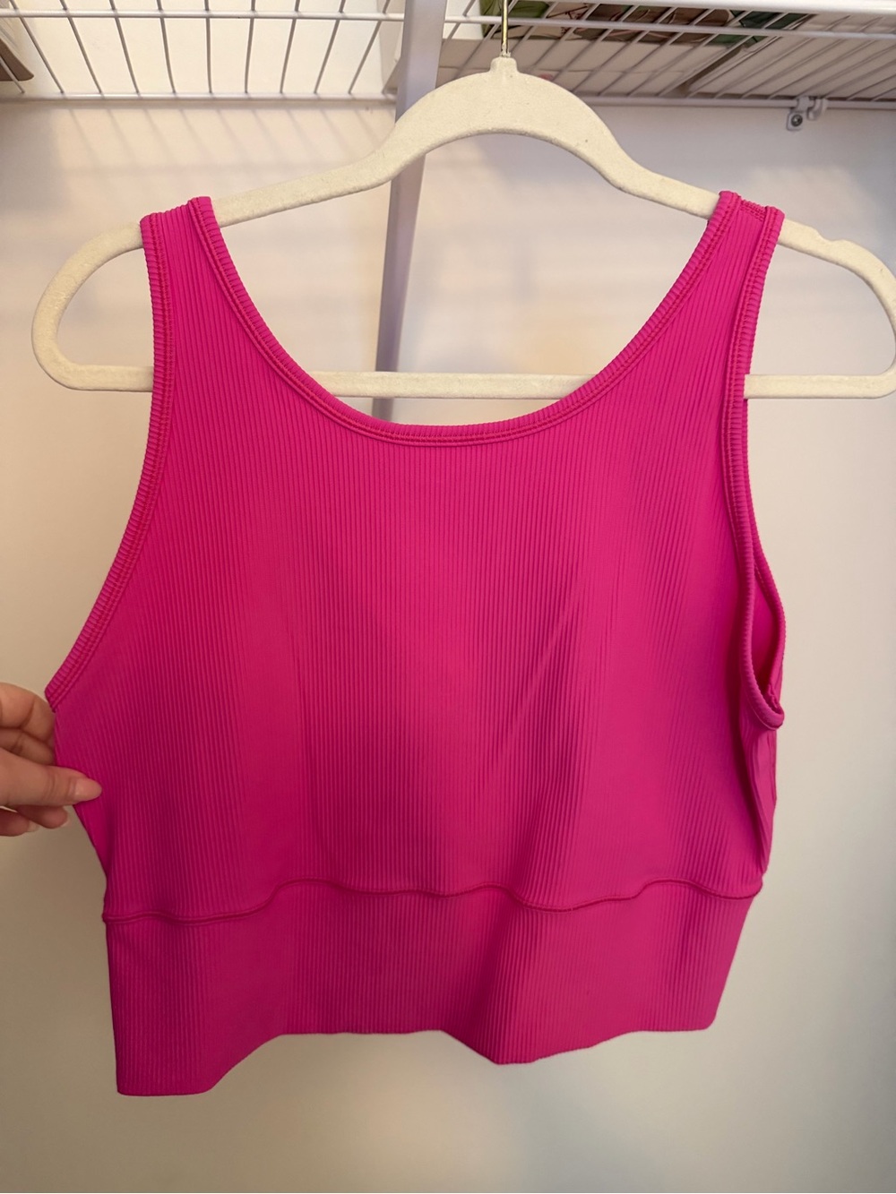 Lululemon Ribbed Tank Top in Power Pink